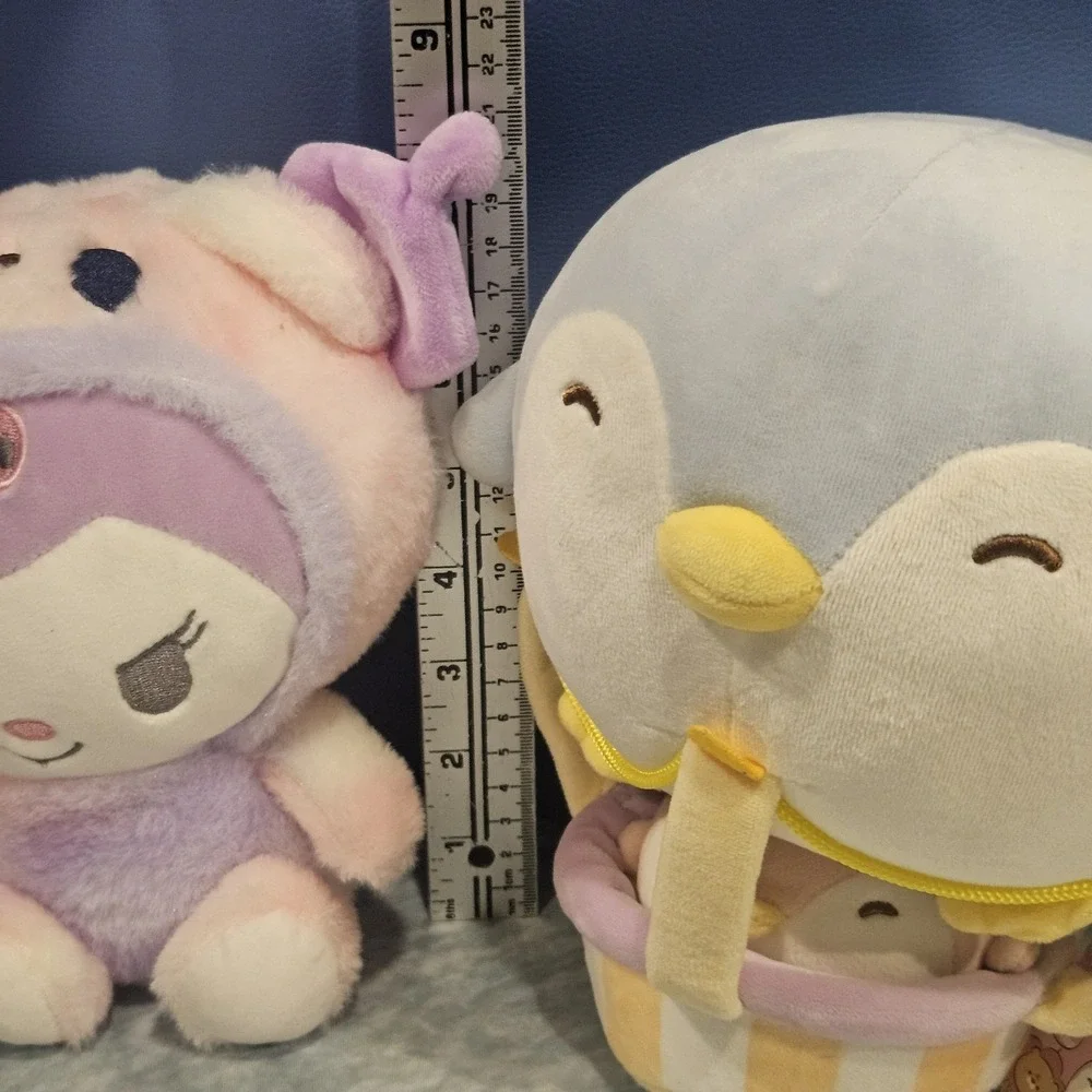 Kawaii Pastel Plush Bundle Kuromi Penguin Hot Air Balloon Plush Lot